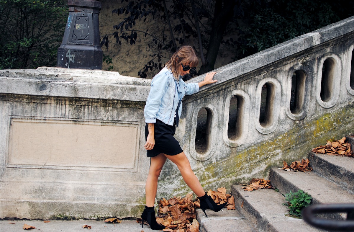 blog mode paris look jupe ikks et bottines pointues