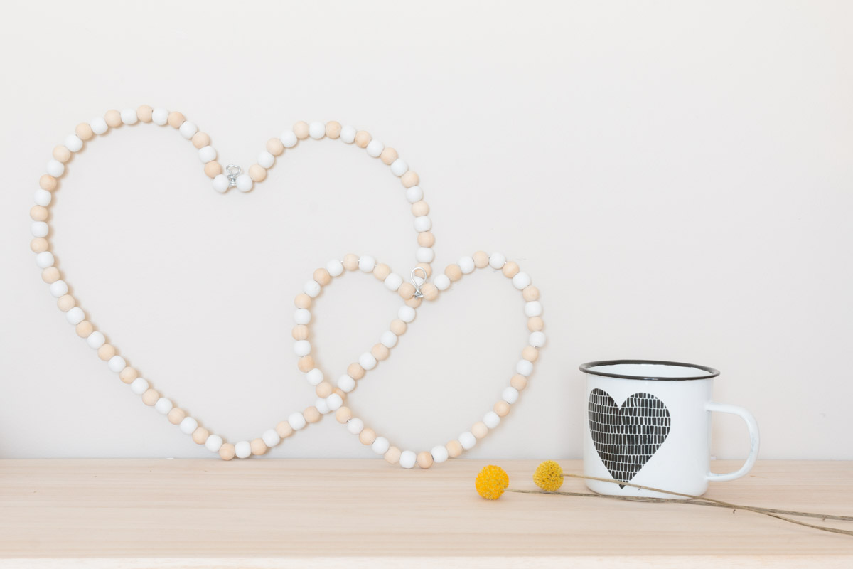 Pearl wood heart to decorate your home sweet home I Sp4nkblog